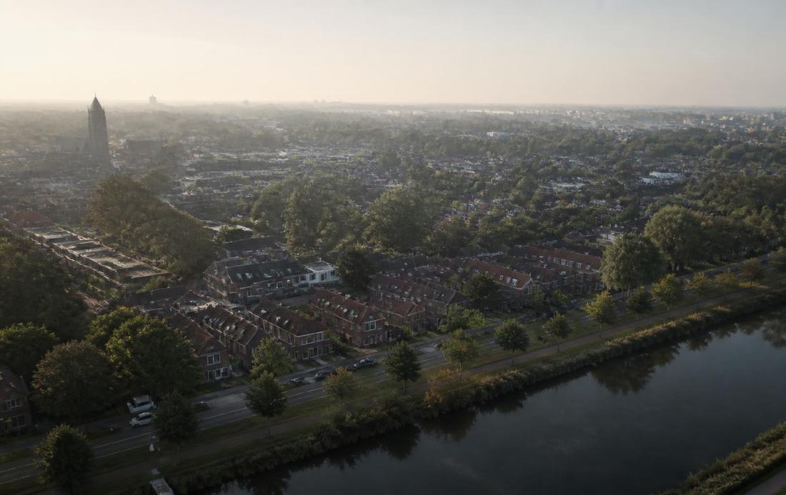 Luchtfoto van Veenendaal